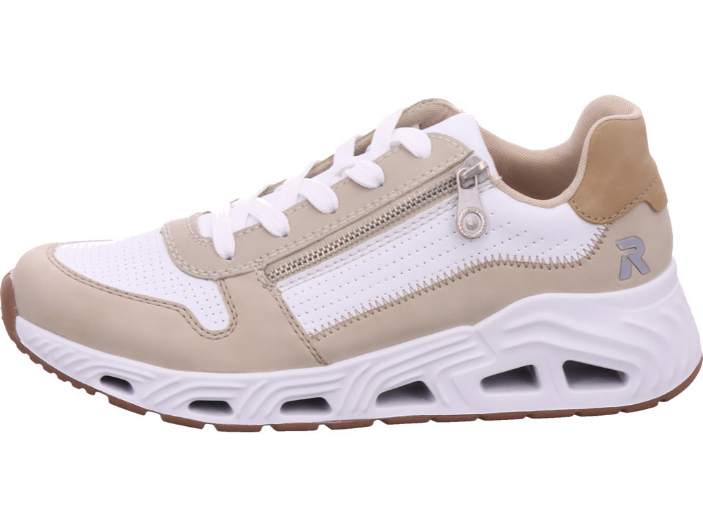 Rieker Damen Sneaker Fsk Damen Halbschuhe in weiß