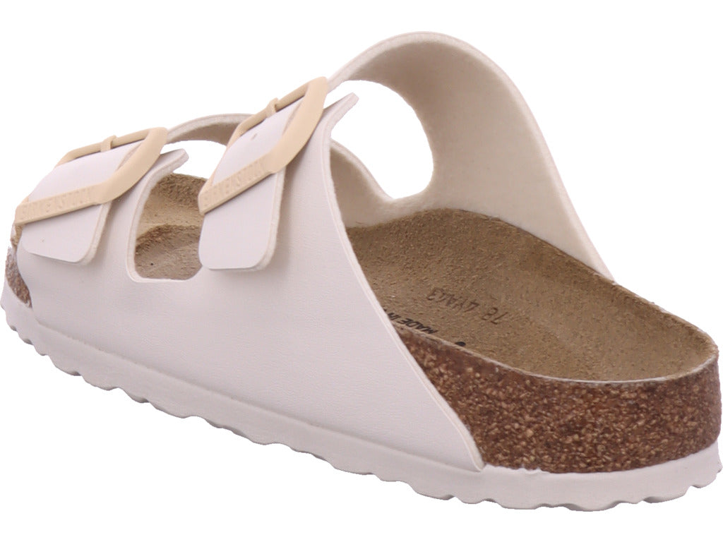 Birkenstock women's Arizona Birko Flor in white