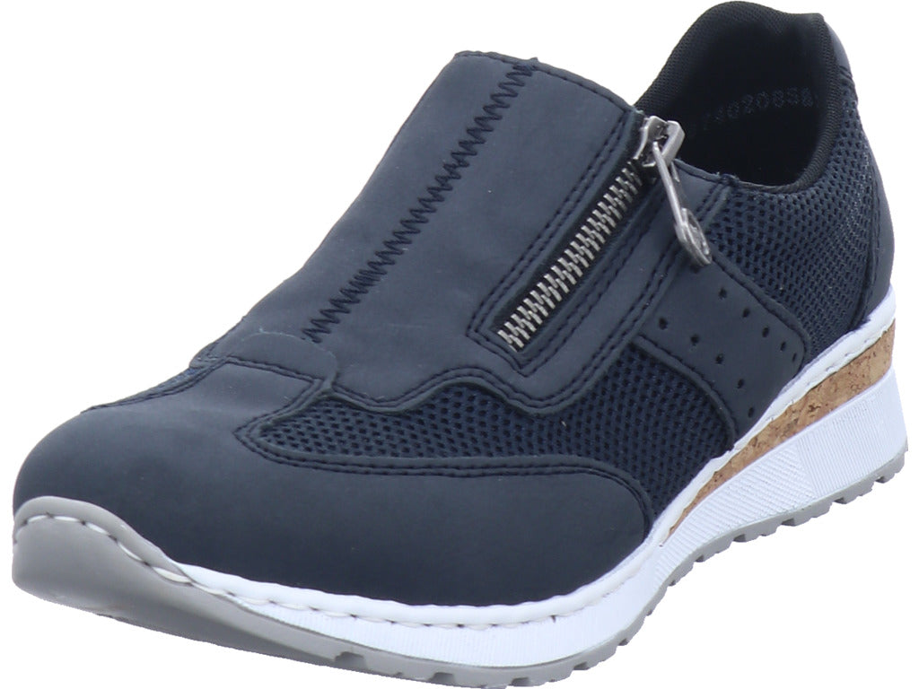 Rieker Damen Slipper Fsk Damen Halbschuhe in blau