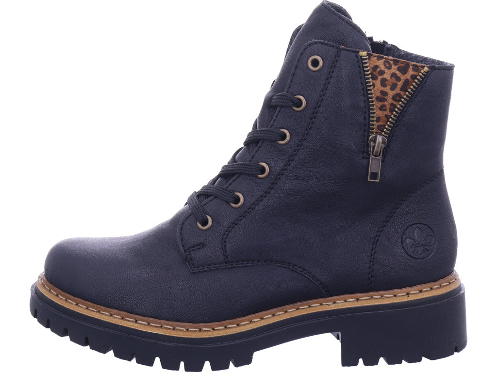 Dámské kalhotové kozačky Rieker Hwk Dámské kozačky v černé barvě