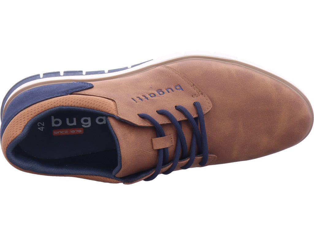 Pánské nízké boty Bugatti v hnědé barvě