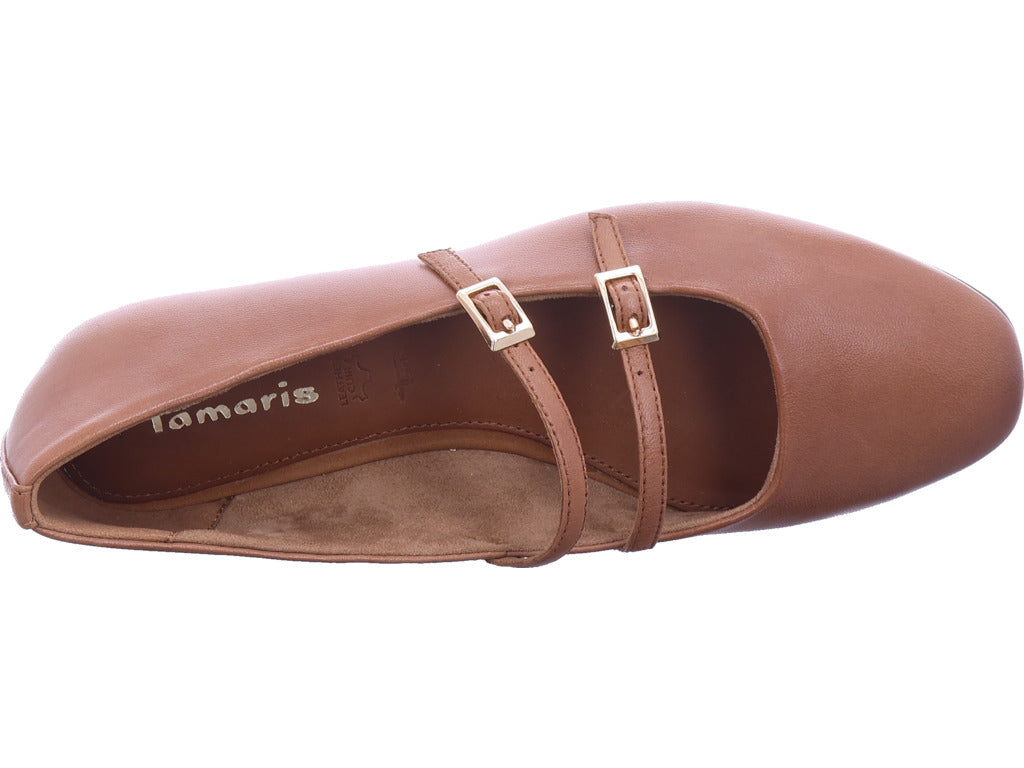 Dámské balerínky Tamaris v hnědé barvě