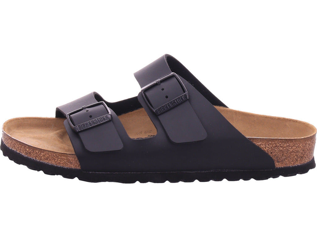 Birkenstock Herren Hausschuh Tieffußbett in schwarz