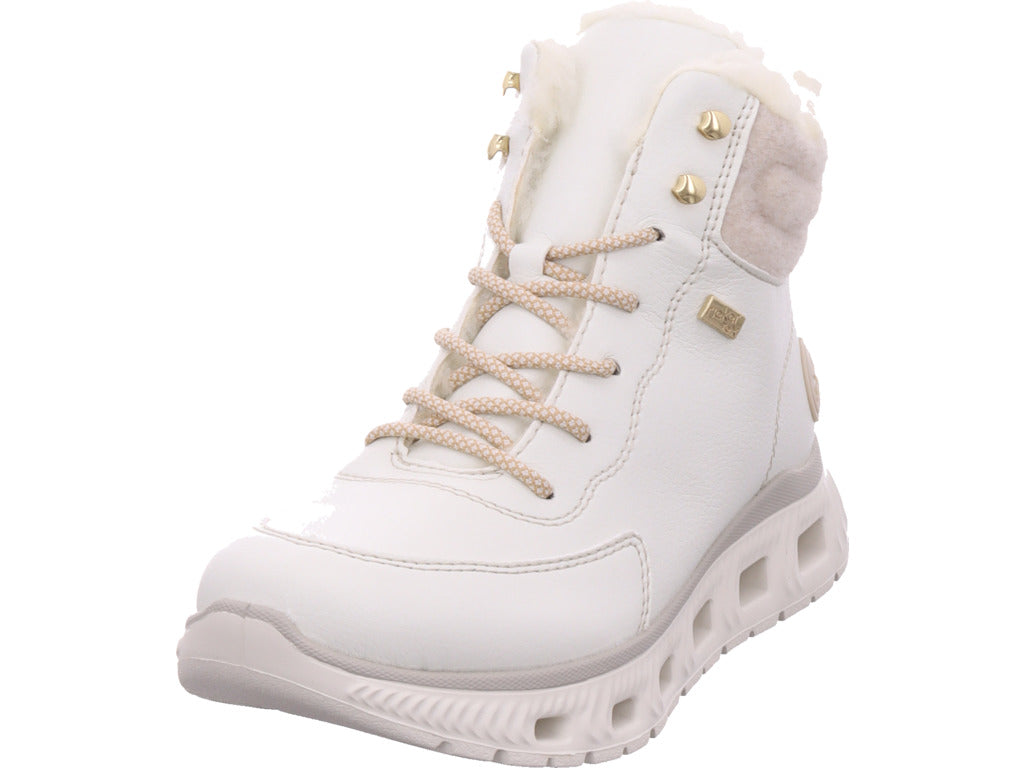 Rieker Damen Stiefelette Hwk Damen Stiefel in weiß