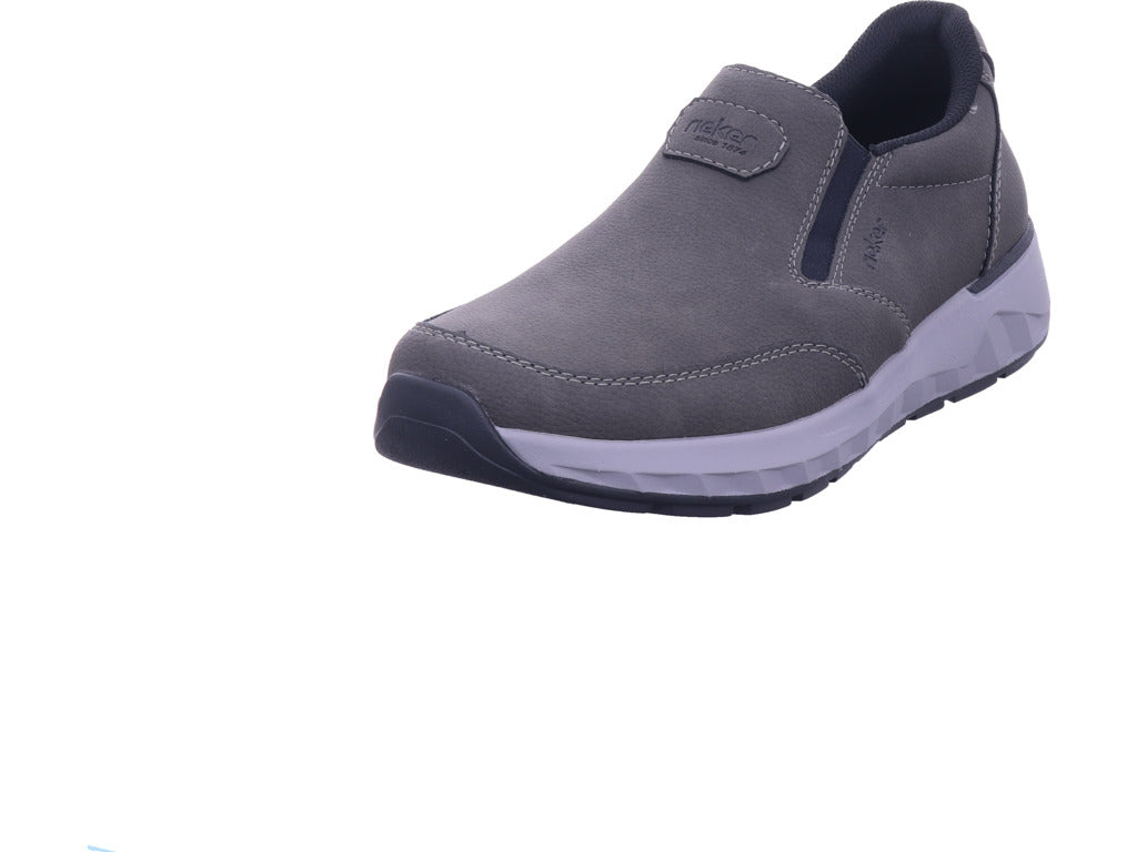 Pánské pantofle Rieker Hwk pánské nízké boty v šedé barvě