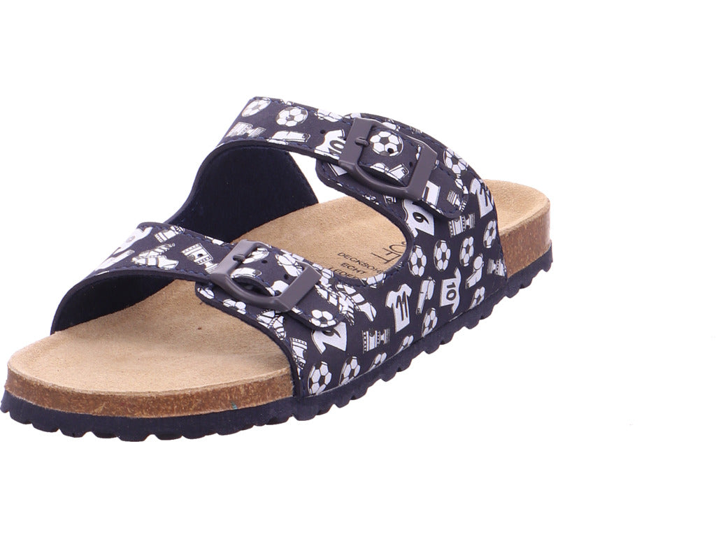 indigo   Tieffussbett Pantoletten in blau