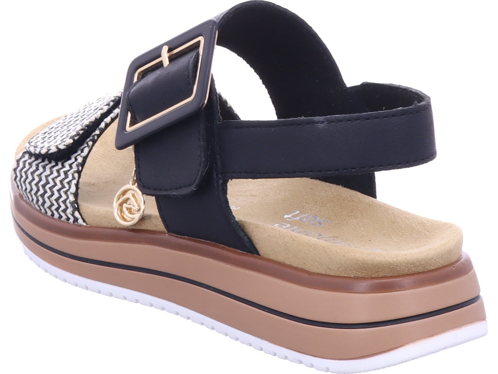 Remonte Damen Sandalette Remonte Sandale in schwarz