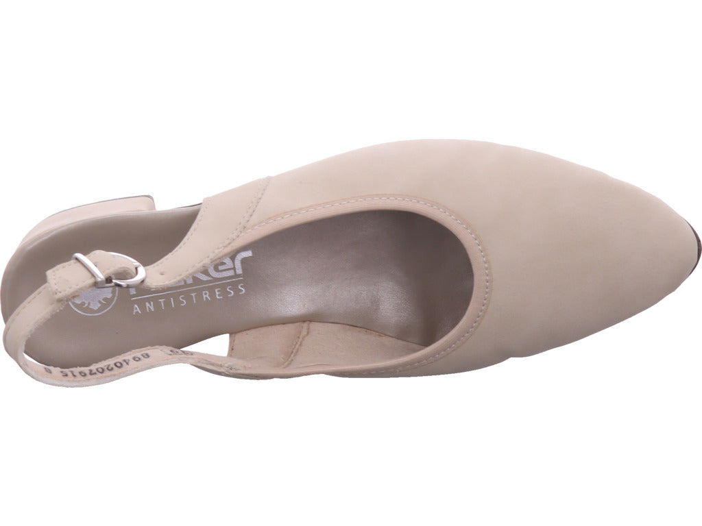 Rieker Damen Pump Fsk Damen Halbschuhe in beige