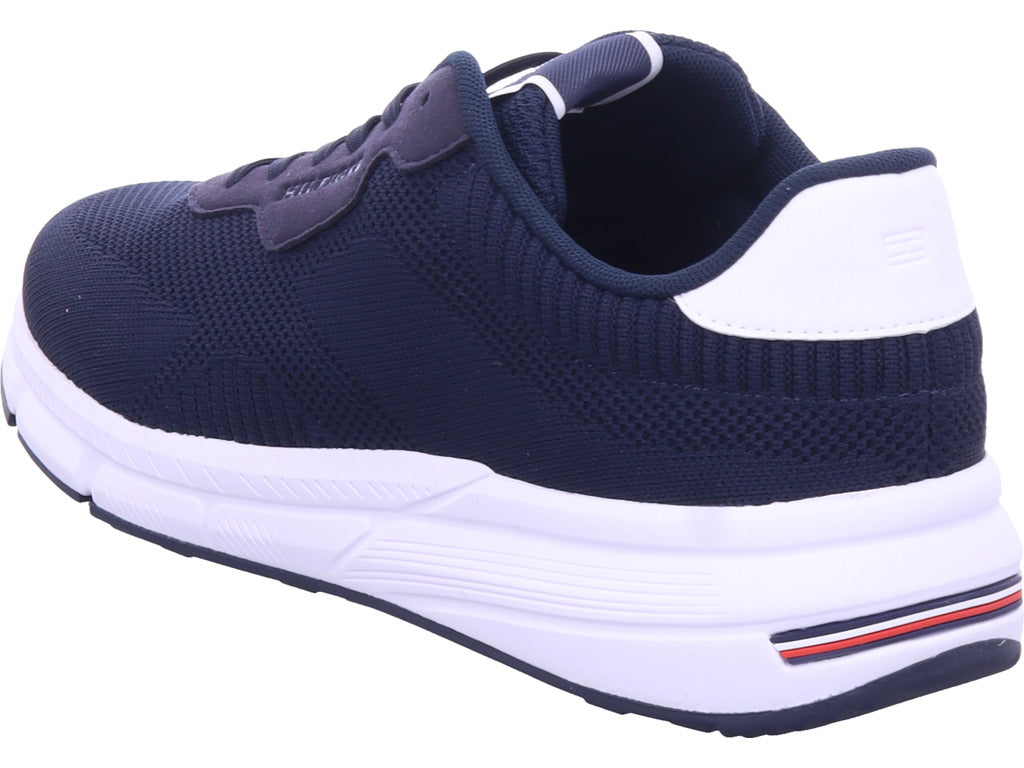 Tommy Hilfiger Herren Sneaker Lightweight Rwb Knit in blau