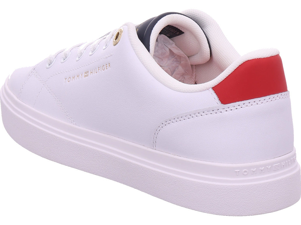 Tommy Hilfiger Damen Sneaker Th Feminine Cupsole Leather in weiß