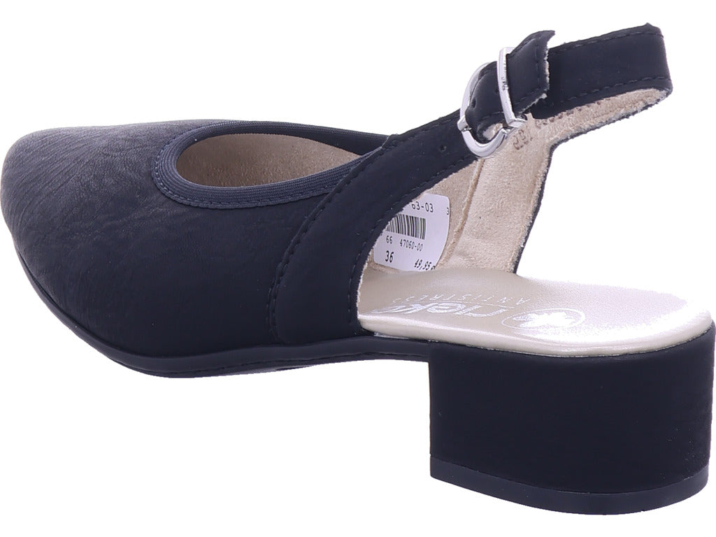 Rieker Damen Pump Fsk Damen Halbschuhe in schwarz