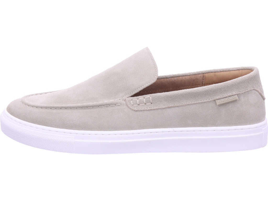 Poelman B.V. Herren Slipper  in beige