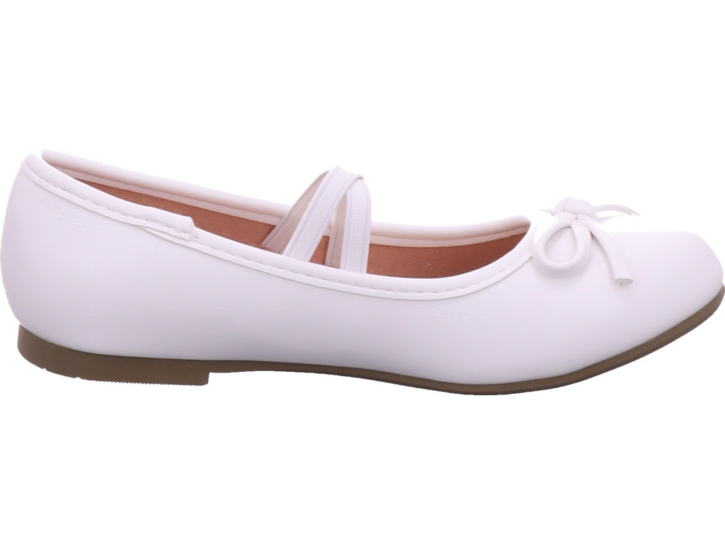 Planet Footwear Mädchen Ballerina  in weiß