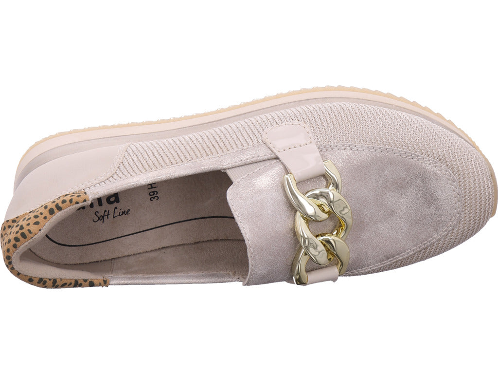 Jana Damen Halbschuh  in beige