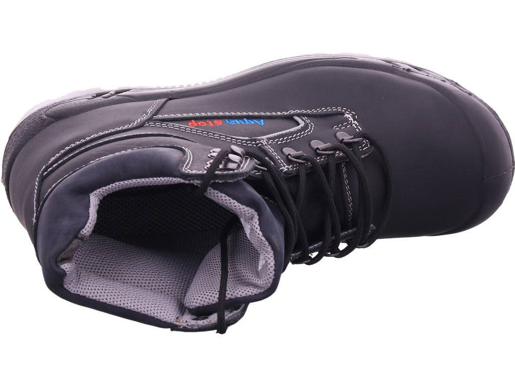 Leopard Men's Work Shoe Safety Ankle Boots S3 in black