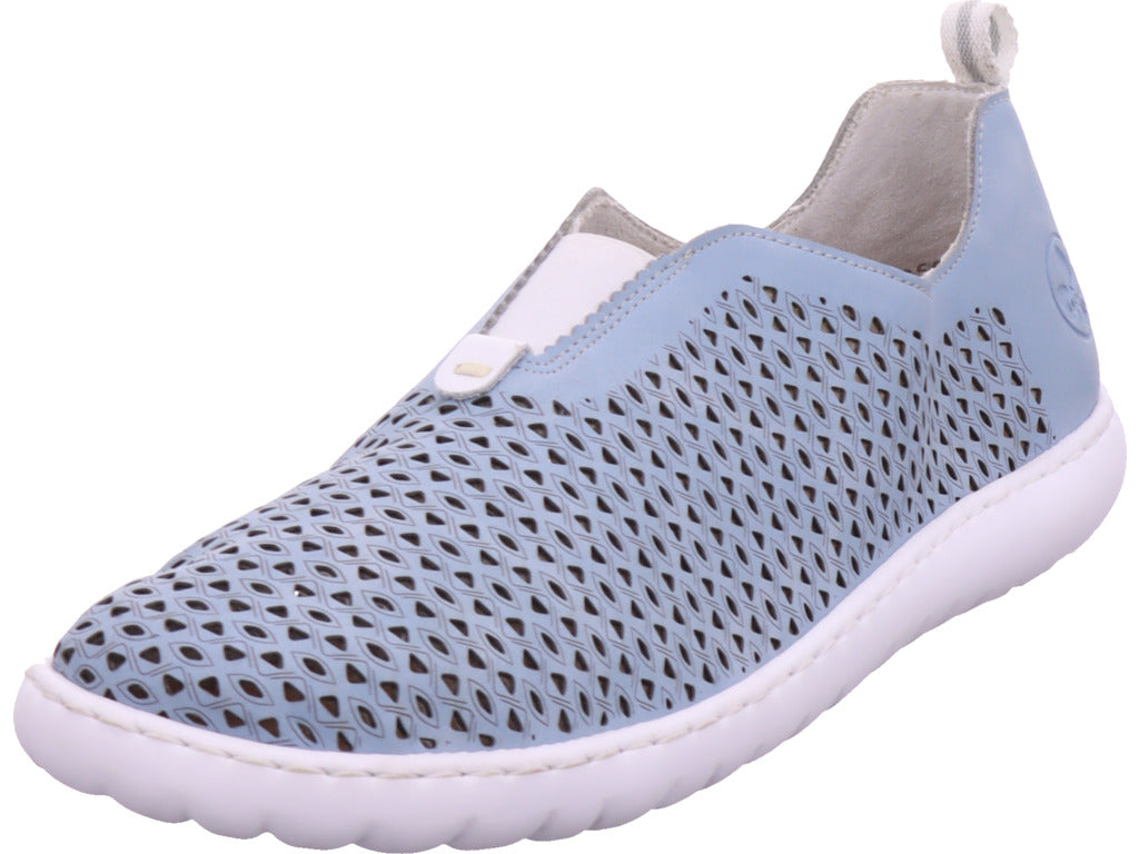 Rieker Damen  Fsk Damen Halbschuhe in blau