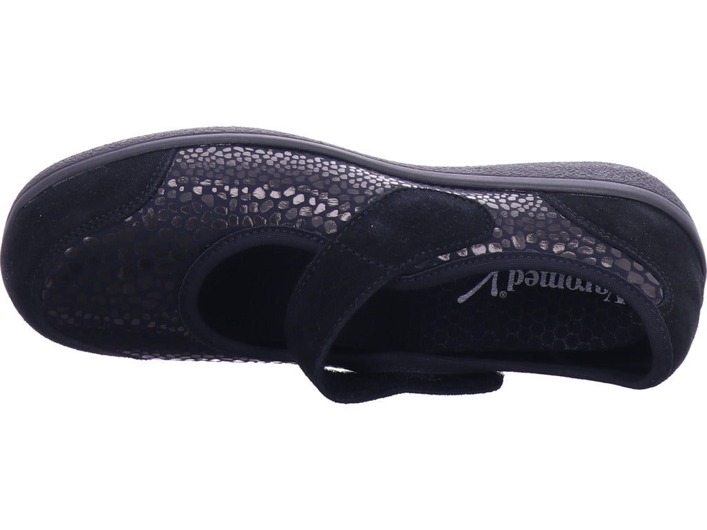 Varomed Damen Pump Sevilla Schwarz in schwarz