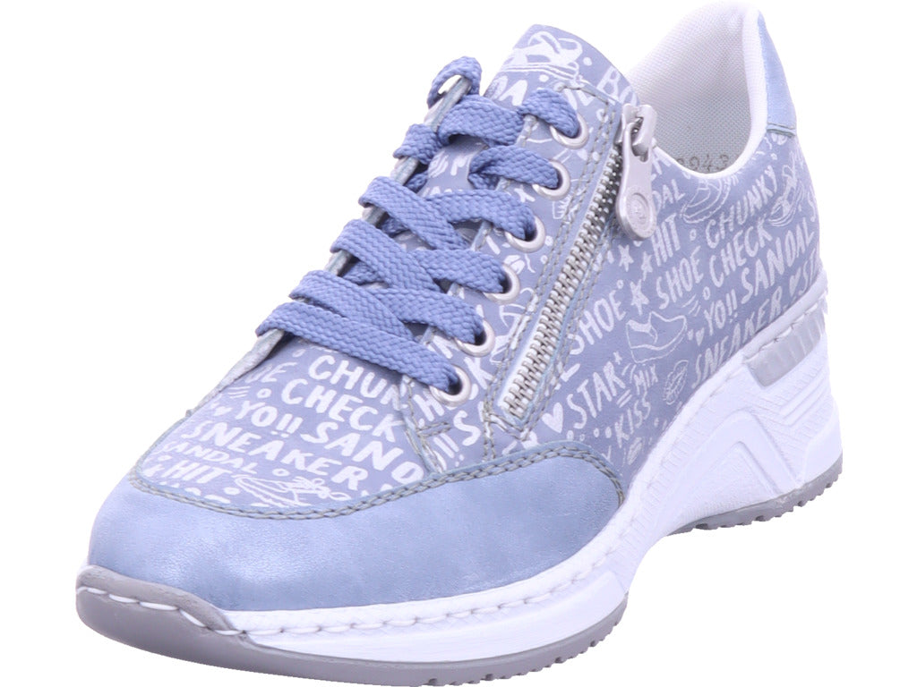 Rieker Damen Sneaker Fsk Damen Halbschuhe in blau