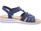 Rieker Damen Sandalette Fsk Damen Sandalen in blau