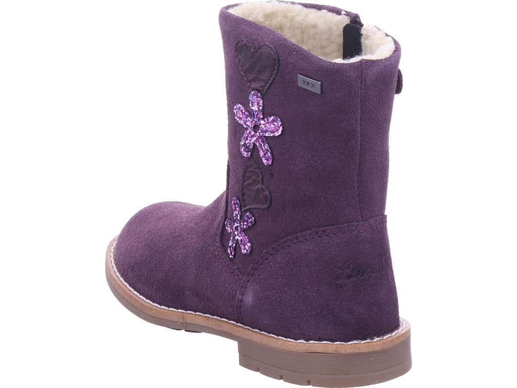 Dívčí bunda Lurchi Famosa-Tex velikost S ve fialové barvě