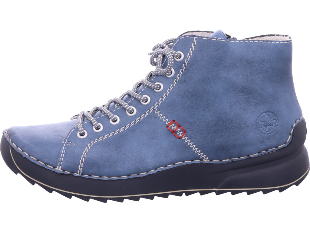 Rieker Damen Stiefelette Hwk Damen Stiefel in blau