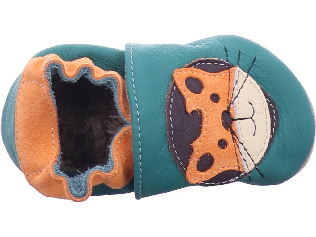 Beck Gymnas Jungen Hausschuh  in grün