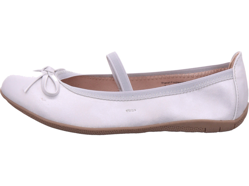 Planet Footwear Mädchen Ballerina  in weiß