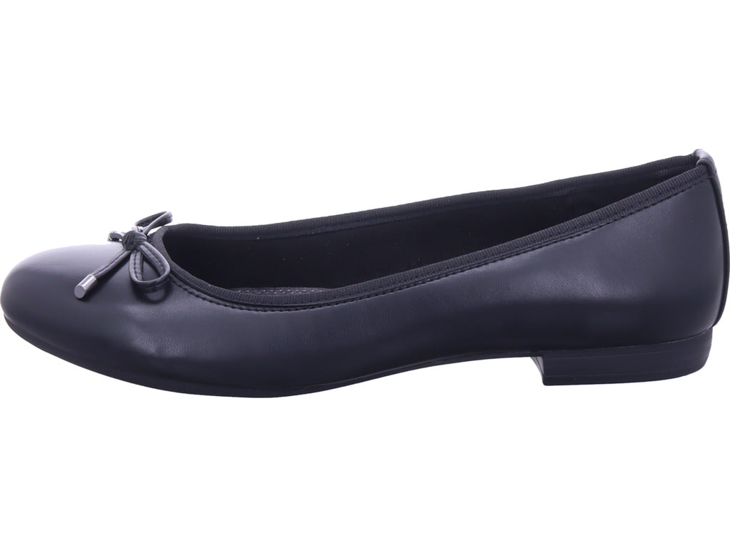 Marco Tozzi Damen Ballerina  in schwarz