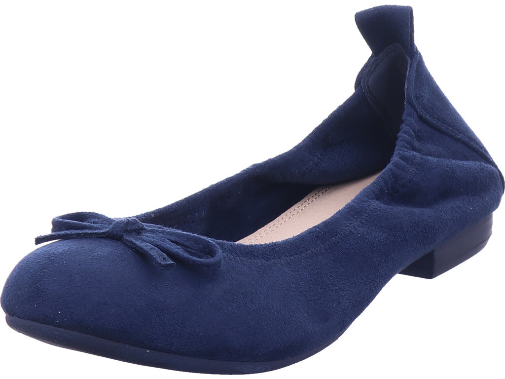 Marco Tozzi women's ballerina shoes in blue