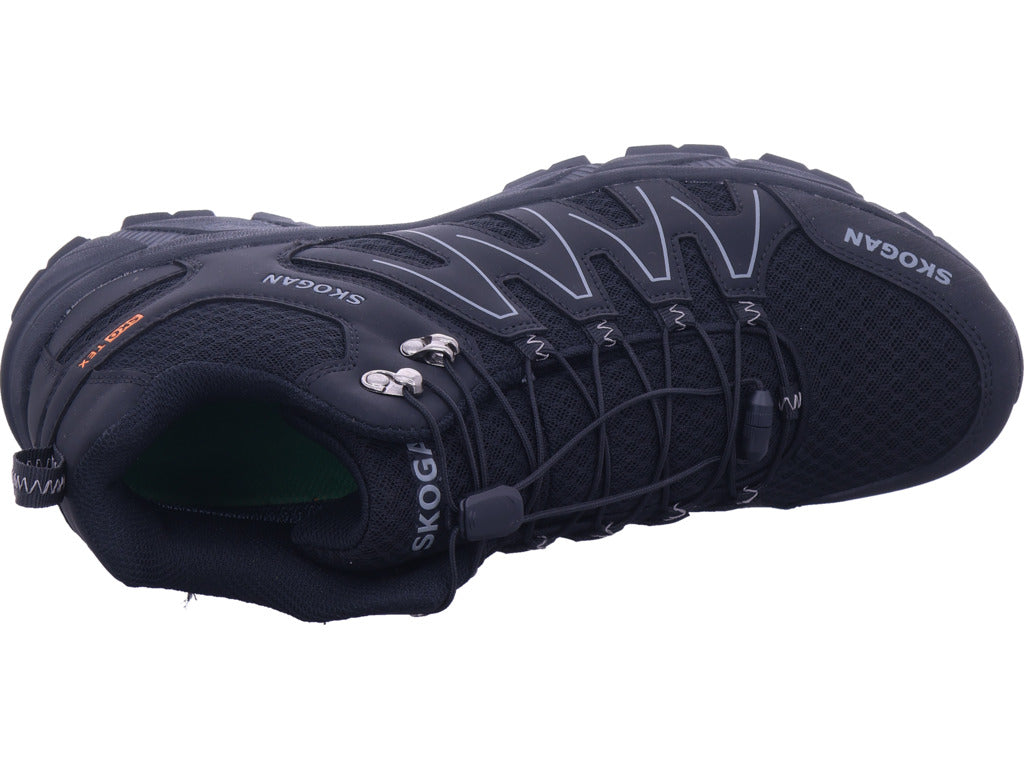 Pánské turistické boty Skogan v černé barvě
