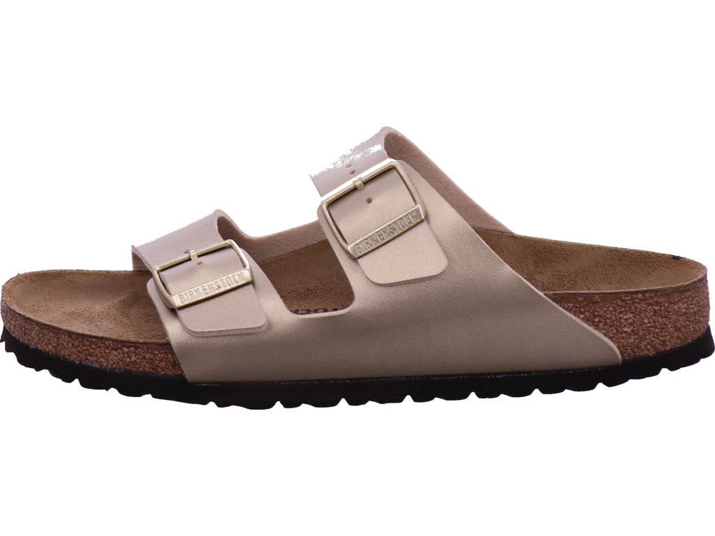 Birkenstock Damen Pantolette Arizone Bf Gold in gold