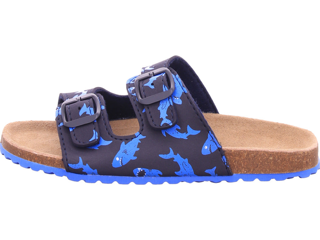 indigo   Bio Kinder in blau