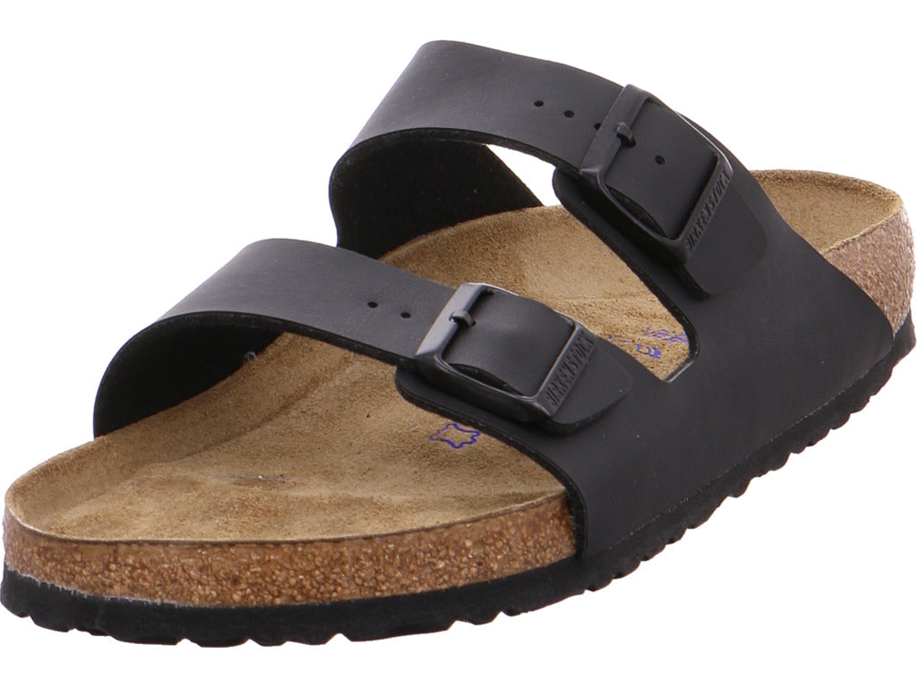 Birkenstock Herren Pantoffel Arizona Bf Soft Schwarz in schwarz