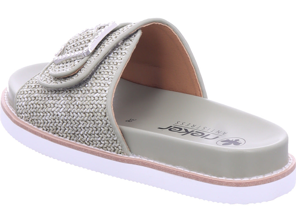 Rieker Damen Pantolette Fsk Damen Sandalen in grün