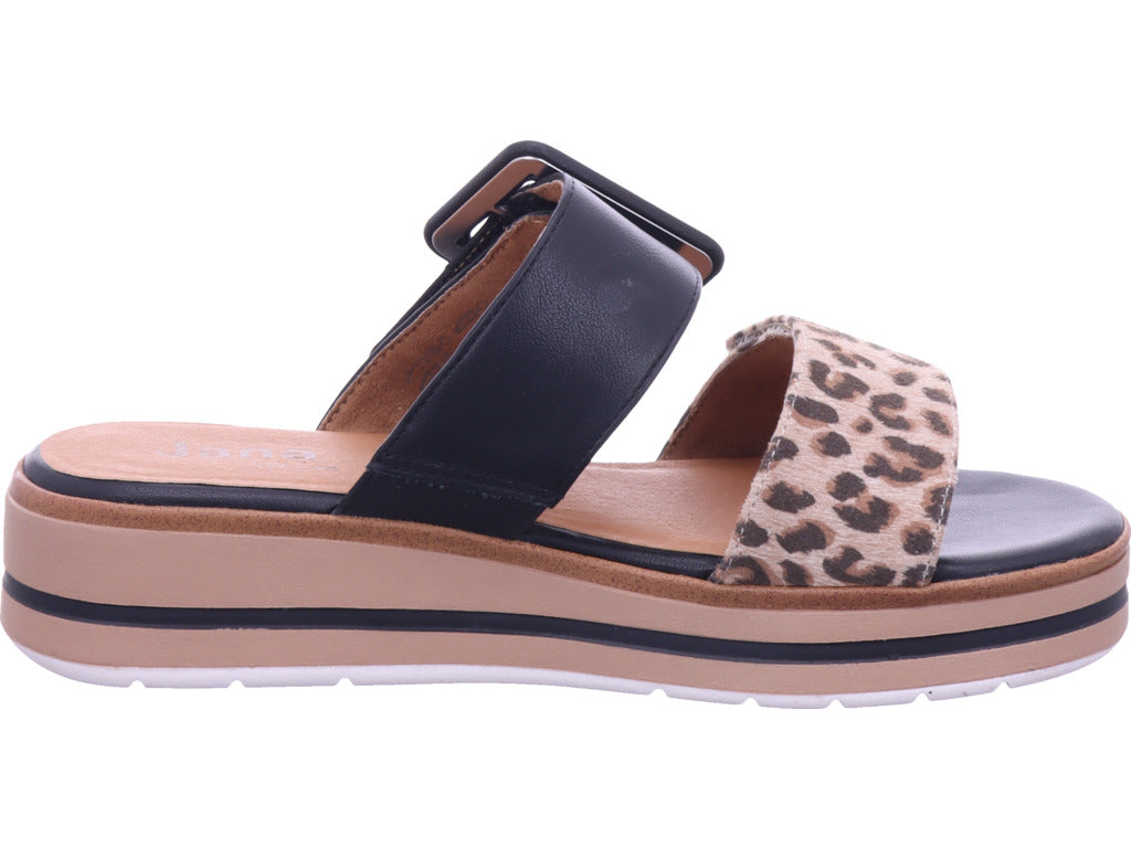 Jana Damen Pantolette  in braun