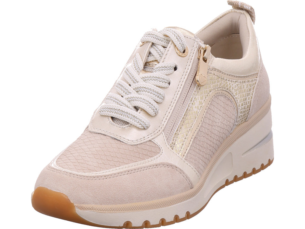 Marco Tozzi women's sneakers in beige