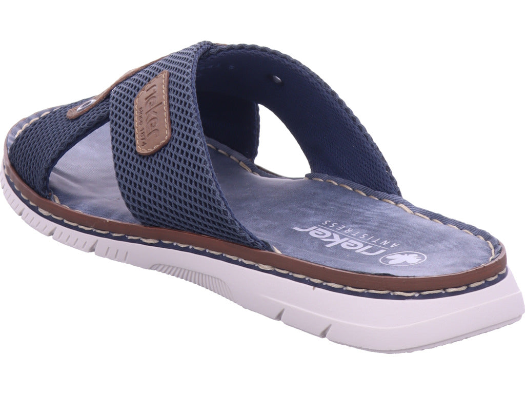 Rieker Herren Pantoffel Fsk Herren Sandalen in blau