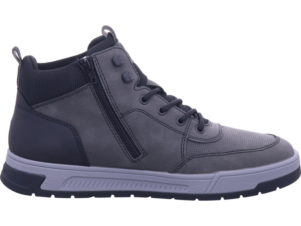 Rieker Herren Schnürstiefel Hwk Herren Stiefel in grau