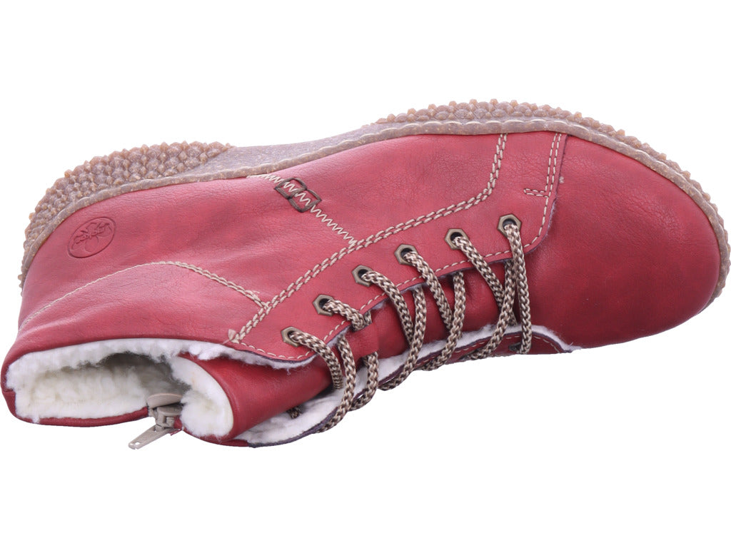 Rieker Damen Stiefelette Hwk Damen Stiefel in rot