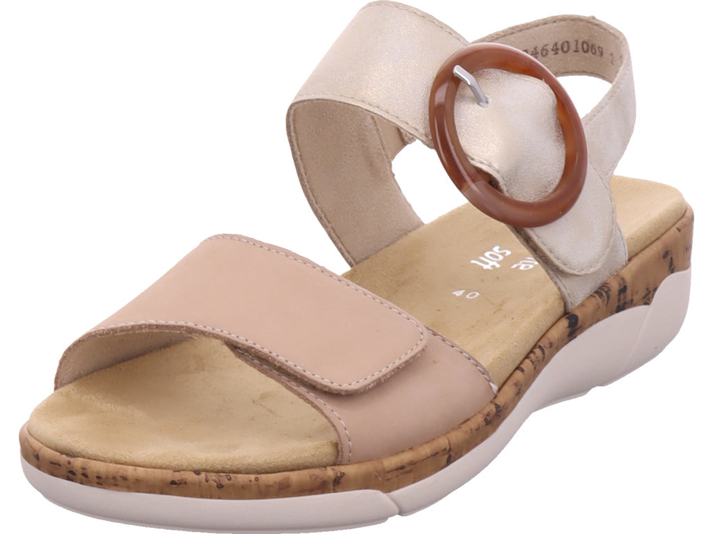 Remonte Damen Sandalette Remonte Sandale in beige