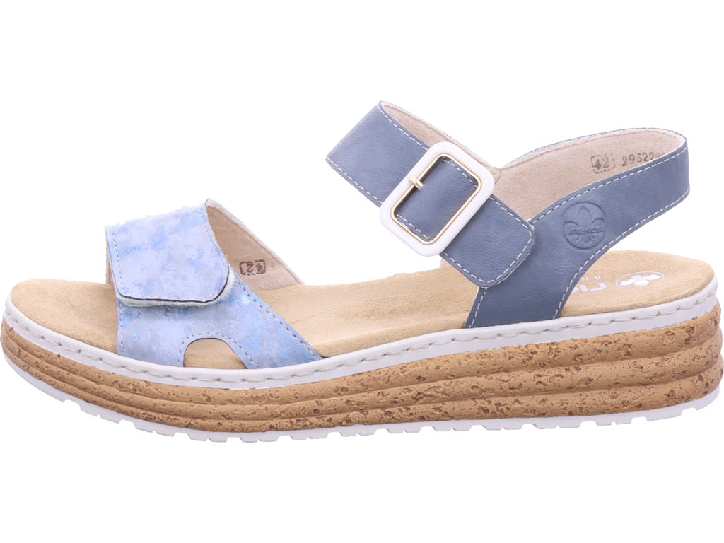 Rieker Damen  Fsk Damen Sandalen in blau