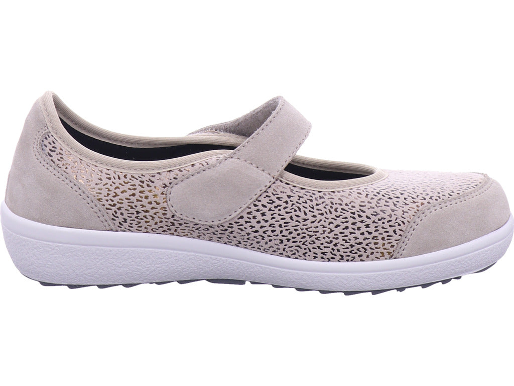 Varomed Damen Pump Sevilla Ballerina Kiesel in beige