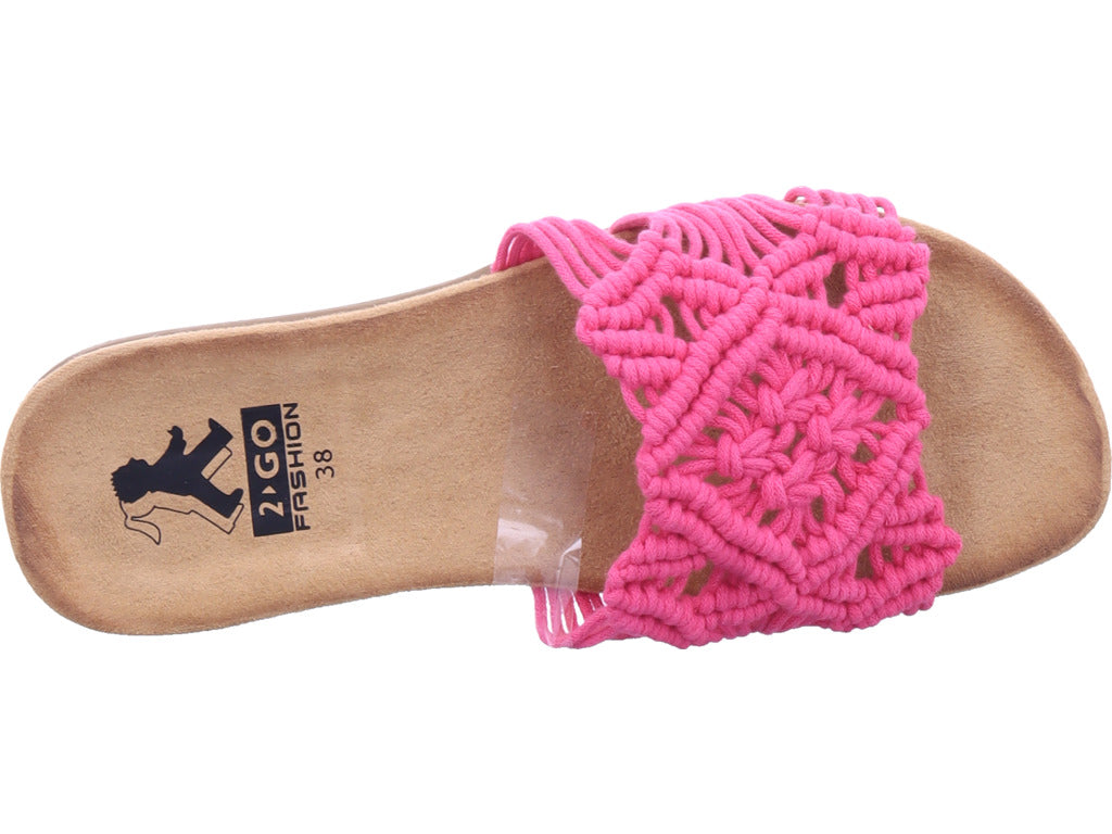 2 GO FASHION Damen Pantolette  in pink