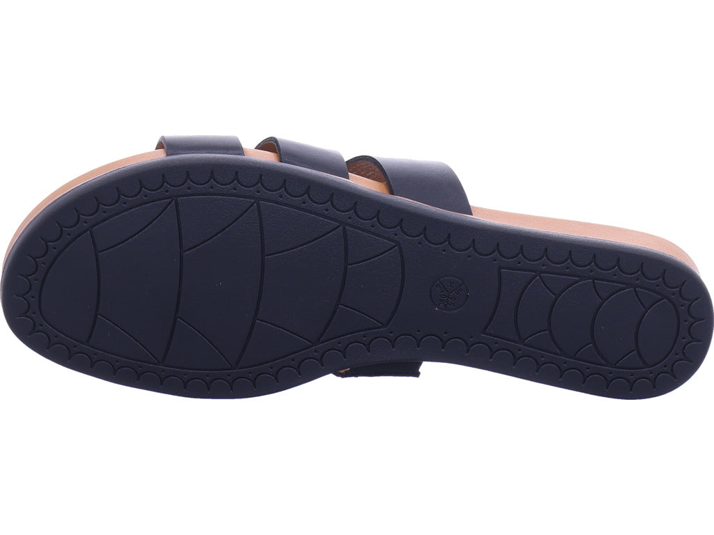 Jana Damen Pantolette  in schwarz