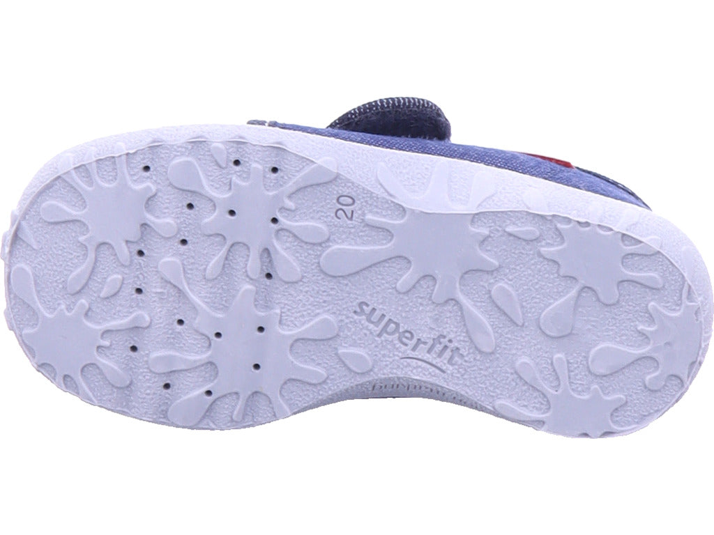 Chlapecké pantofle Legero, textilní pantofle, Spotty v modré barvě