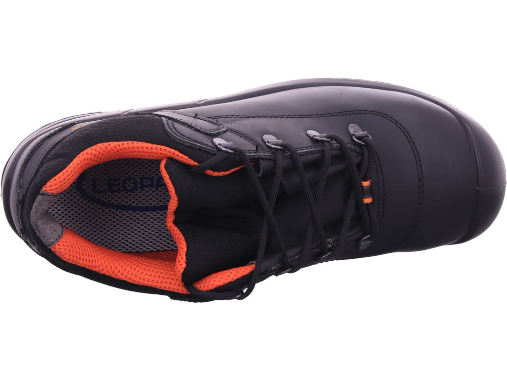 Leopard Herren Arbeitsschuh Sicherheitshalbschuh S3 in schwarz