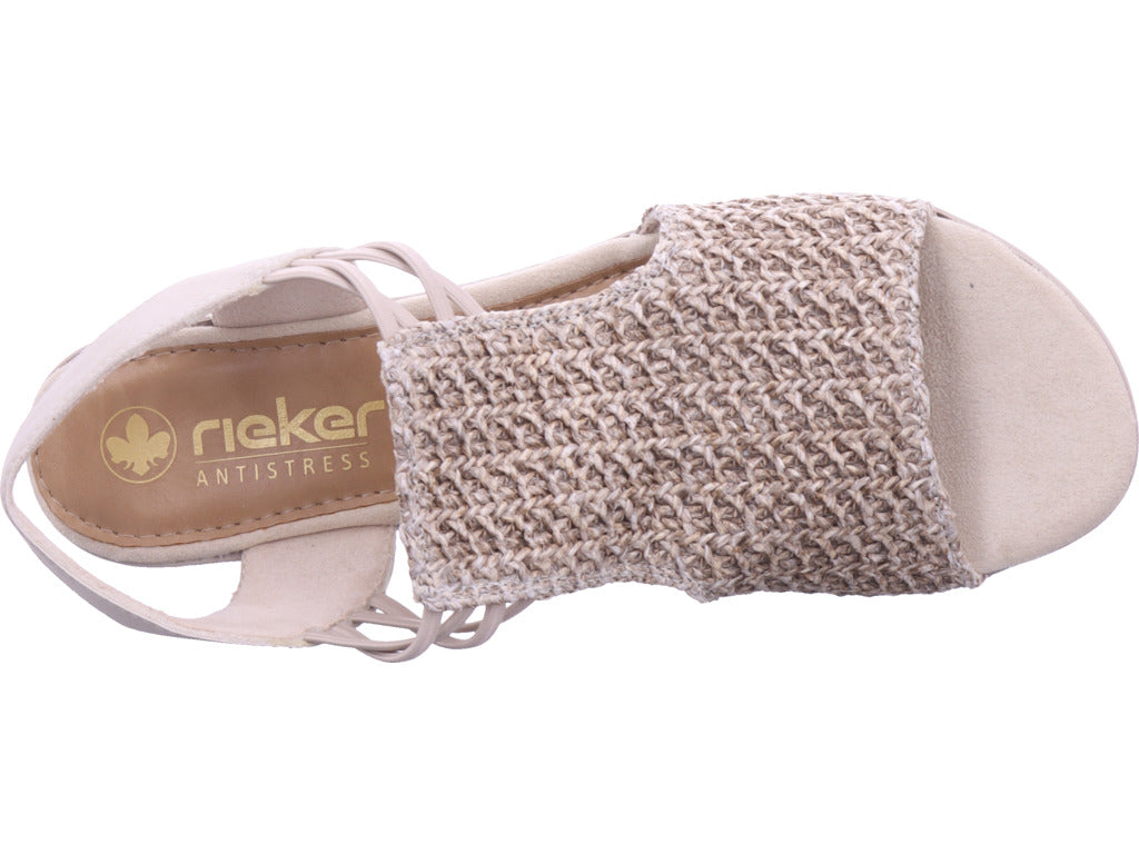 Rieker Damen  Fsk Damen Sandalen in beige