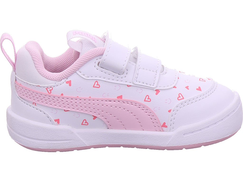 Puma girls' Multiflex 2 Hearty V low shoe in white