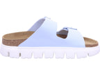 Papillio Damen Pantolette Arizona Pap Chunky Birko-Flor in hell-blau