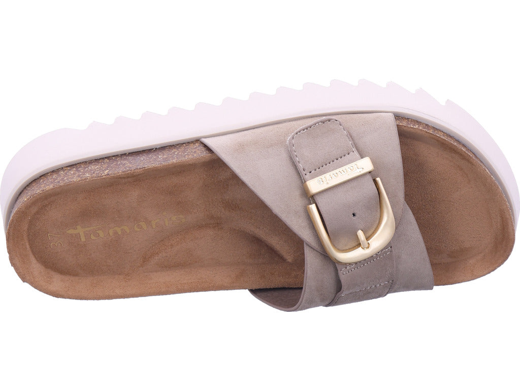 Tamaris Damen Pantolette  in beige